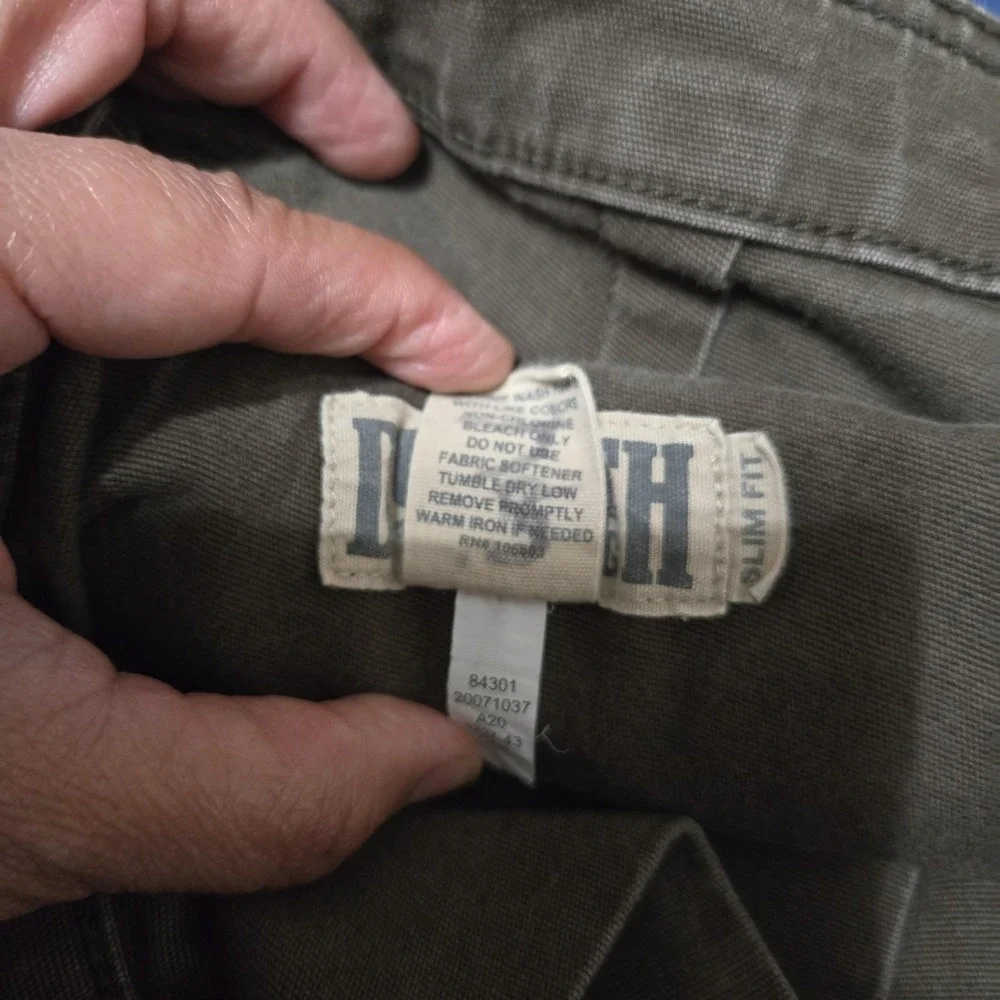 Duluth‎ Trading Co. Pants Mens 38x30 Brown Flex Fire Hose Cargo Slim Workwear